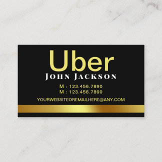 Cartão De Visita Código QR do Controlador de Uber de Compartilhamen