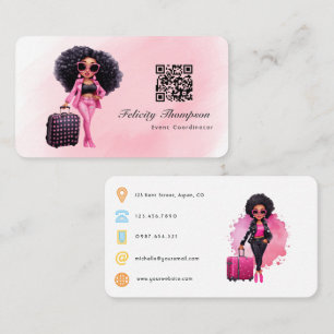 Cartão De Visita Código QR do Coordenador de Eventos