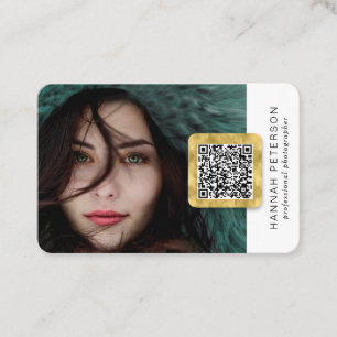 Cartão De Visita Código QR do dançarino de atriz de desempenho do