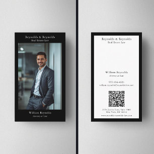 Cartão De Visita Código QR do Escritório de Advocacia Profissional