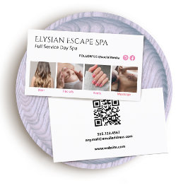 Cartão De Visita Código QR do Instagram Facebook Photo Social Media