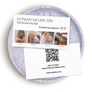 Cartão De Visita Código QR do Instagram Facebook Photo Social Media