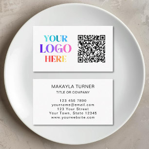 Cartão De Visita Código QR do Logotipo
