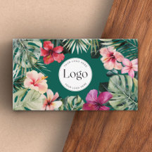 Código QR do Logotipo Botânico Floral Tropical
