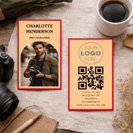Cartão De Visita Código QR do Logotipo da Análise de Negócios Perso