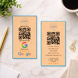 Cartão De Visita Código QR do Logotipo da Análise de Negócios Perso
