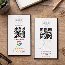 Cartão De Visita Código QR do Logotipo da Análise de Negócios Perso