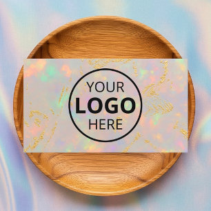 Cartão De Visita Código QR do Logotipo da Pedra Opal