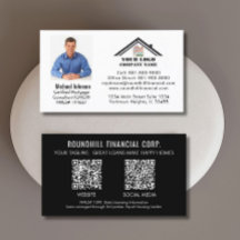 Código QR do logotipo de foto da hipoteca profissi