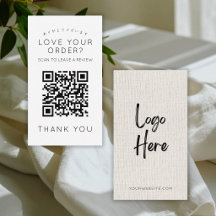 Código QR do Logotipo de Linho Simples Deixe uma A