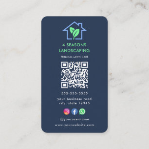 Cartão De Visita Código Qr do Logotipo de Proteção Leitura para Pai