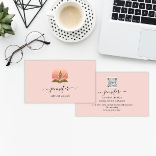 Cartão De Visita Código QR do Logotipo do Criador de Conteúdo do So