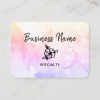 *~* Código QR do logotipo do Ombre Abstrato Girly