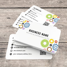 Código QR do Logotipo Mecânico Moderno