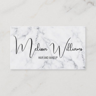 Cartão De Visita Código QR do Marble Branco