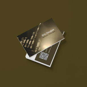 Cartão De Visita Código QR do Profissional de Tecnologia de Softwar