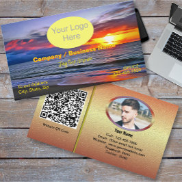 Cartão De Visita Código QR do Puerto Sunset 1739