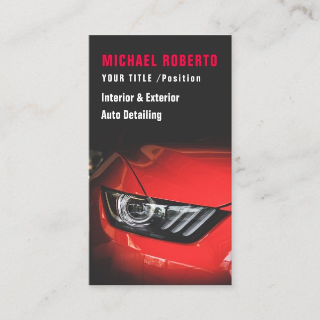 Cartão De Visita Código QR do Reparo de Reparo Automático de Limpez (Frente)