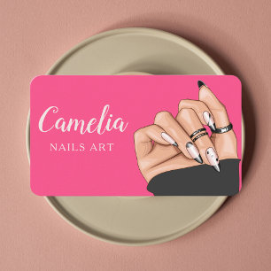 Cartão De Visita Código Qr do Salão de Arte Nele Preto Profissional