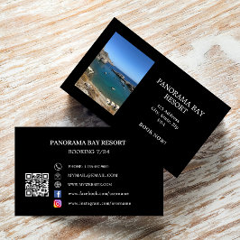 Cartão De Visita Código QR do turismo de viagem de aluguel de fotos