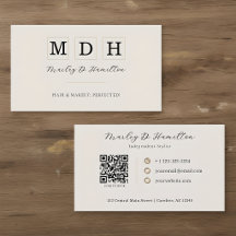 Código QR Dourado Elegante Cabelos & Maquiagem
