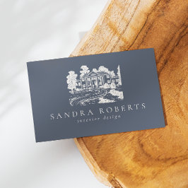 Cartão De Visita Código qr elegante do designer interior