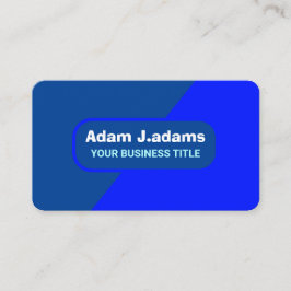 Cartão De Visita (Código QR Elegante) Profissional Azul Moderno