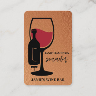 Cartão De Visita Código QR escaneável do Bar de Vinhos