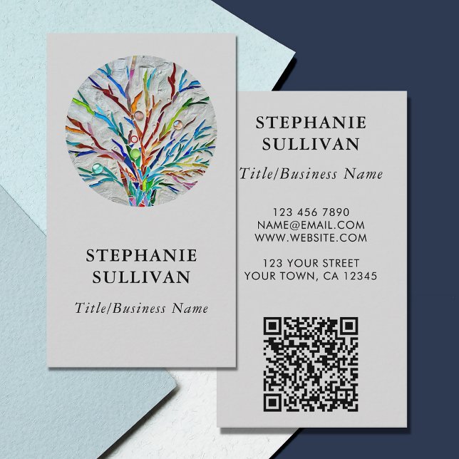 Cartão De Visita Código QR exclusivo (Criador carregado)