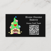 Código QR Gnome Home Bakery Preto