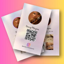 Código QR holográfico da grade de fotos do Instagr