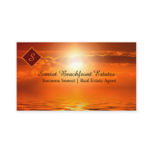 Código QR Imobiliário Monograma Laranja Sunset