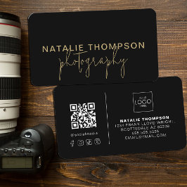 Cartão De Visita Código QR Legal para pequenas empresas com fotogra