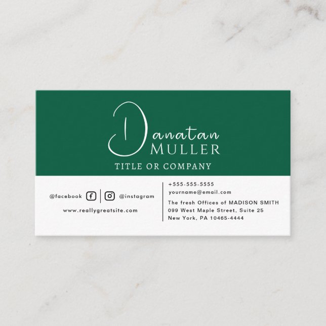 Cartão De Visita Código QR Logotipo comercial (Frente)