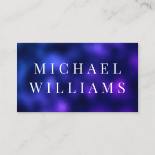 Cartão De Visita Código QR Marinho profissional moderno Busi Elegan