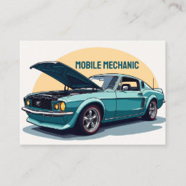 Cartão De Visita Código QR Mecânico Móvel