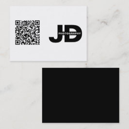 Cartão De Visita Código QR Minimalista Moderno Limpo Simples