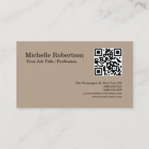 Cartão De Visita Código QR - Mínimo Digitalizável e Personalizável