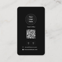 Código QR mínimo Mídia social Seu perfil de logoti