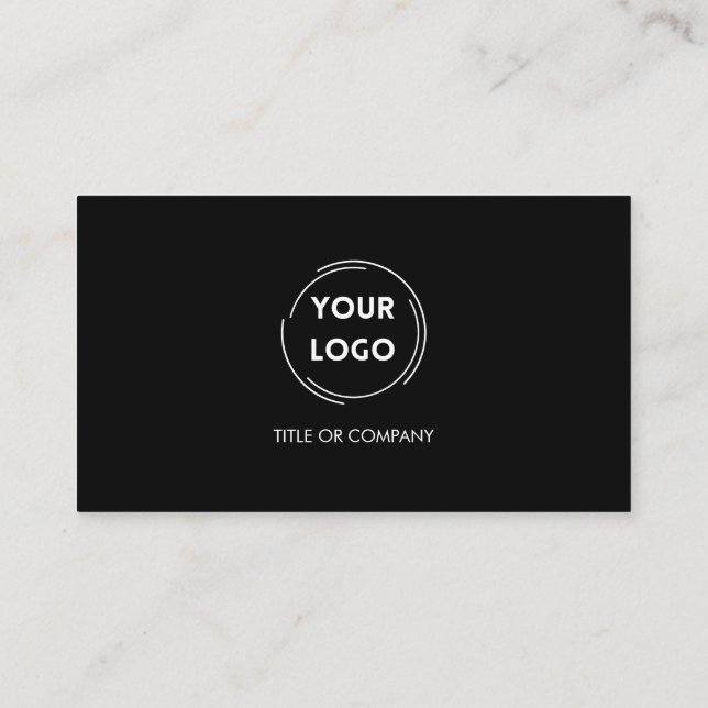 Cartão De Visita Código QR moderno escuro (Verso)