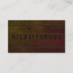 Cartão De Visita Código QR Moderno Mínimo do Driver Preto Escuro