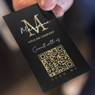 Cartão De Visita Código QR na moda