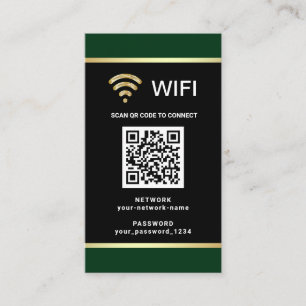 Cartão De Visita Código QR Personalizado de Senha de Rede Wifi Mode