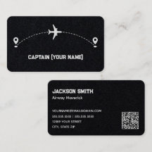 Código QR Personalizado do Capitão da Aeronave