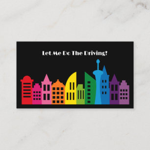 Cartão De Visita Código QR personalizado do driver profissional mod