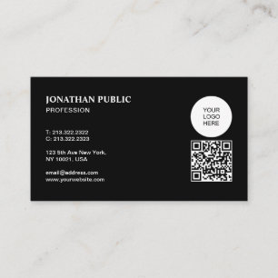 Cartão De Visita Código QR Personalizado Faça Upload do Seu Logotip