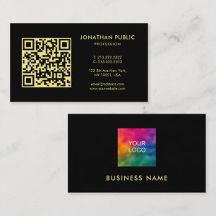Cartão De Visita Código QR Personalizado Logotipo da Sua Empresa Pr
