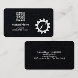 Cartão De Visita Código QR Personalizado Premium de Soldadura