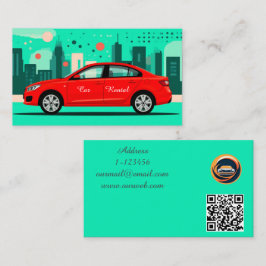 Cartão De Visita Código QR personalizado profissional de aluguel de