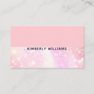 Cartão De Visita Código QR Personalizado Rosa Moderno Minimalista C